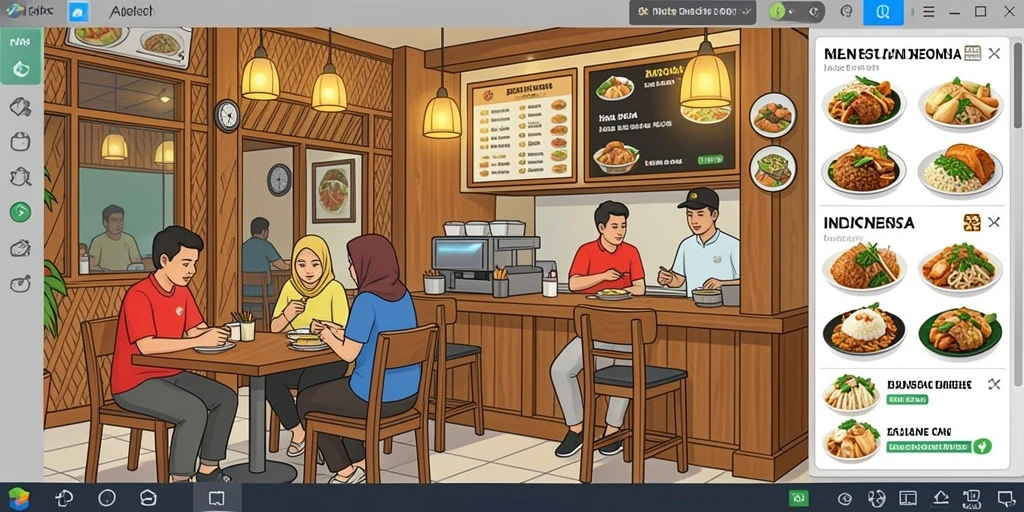 Fitur multiplayer yang memungkinkan interaksi dengan pemain lain.